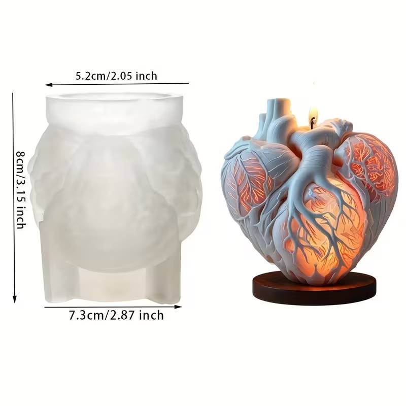 Heart of Intention – Silicone Candle & Craft Mould