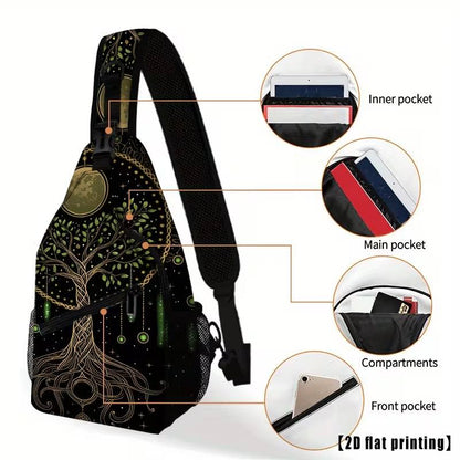 Tree of Life Crossbody Bag – Starry Night Design